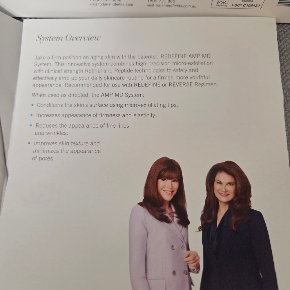 NIB Rodan+Fields Sealed Redefine AMP MD System For Firmer Younger-Looking Skin - Picture 9 of 11